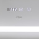 Дзеркало Qtap Mideya 700х800 з LED-підсвічуванням Touch, з антизапотіванням, з годинником, димером, рег. яскравості QT2078DCF7080W