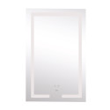 Дзеркало Lidz Kubis 800х500 з LED-підсвічуванням Touch, з антизапотіванням, з димером, рег. яскравості LD78LF9365080