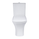 Унітаз-компакт Qtap Presto Quadro безободковий з сидінням Soft-close QT24221215AW