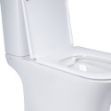 Унітаз-компакт Qtap Presto Quadro безободковий з сидінням Soft-close QT24221215AW