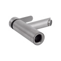 Змішувач для раковини Brinex Pure 001F низький Nickel BRIPUR001FNKL