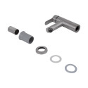 Змішувач для раковини Brinex Pure 001F низький Nickel BRIPUR001FNKL