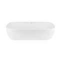 Комплект Qtap Robin: Раковина накладна прамокутна 610x400x145 мм White + Донний клапан PU02
