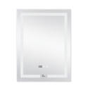 Дзеркало Qtap Mideya (DC-F936) 500х800 з LED-підсвічуванням Touch, з антизапотіванням, з годинником, димером, рег. яскравості QT2078F936W