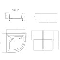 Душовий піддон Lidz KAPIELKA ST90x90x41