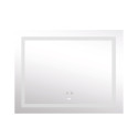 Дзеркало Lidz Kubis 1000х800 з LED-підсвічуванням Touch, з антизапотіванням, з димером, рег. яскравості LD78LF61410080