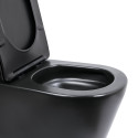 Унітаз підлоговий Qtap Scorpio Ultra Quiet безобідковий з сидінням Soft-close MATT BLACK QT14226088AMB