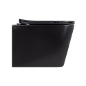 Унітаз підвісний Qtap Tern New Ultra Quiet безобідковий з сидінням Soft-close MATT BLACK QT17332303ASMB