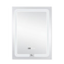 Дзеркало Qtap Mideya (DC-F937) 600х800 з LED-підсвічуванням Touch, з антизапотіванням, з годинником, димером, рег. яскравості QT2078F937W