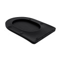 Унітаз підлоговий Qtap Robin Ultra Quiet безобідковий з сидінням Soft-close MATT BLACK QT13226083AMB
