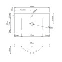 Раковина Qtap Albatross 800х460х180White QT01113080CW1