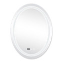 Дзеркало Qtap Mideya (DC-F801) 600х800 з LED-підсвічуванням Touch, з антизапотіванням, з годинником, димером, рег. яскравості QT2078F801W