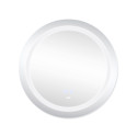Дзеркало Lidz Aria R600 з LED-підсвічуванням Touch, з антизапотіванням, з димером, рег. яскравості LD78LR600