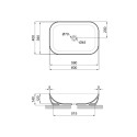 Раковина-чаша Qtap Robin 610х400х145 Matt black QT132143PMBMBN
