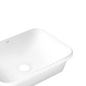 Комплект Qtap Scorpio: Раковина врізна прамокутна 500х380х145 мм White + Донний клапан PU02