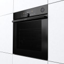 Духова шафа Gorenje електрична, 77л, A+, пара, дисплей, чорний