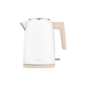 Електрочайник ARDESTO Wood Modern, 1.7л, метал, мат, Strix, білий