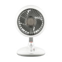 Вентилятор ARDESTO AviaFan FT-F3600W настільний, 12см, акумулятор, підсвічування, USB-A Type-C, білий