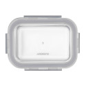 Контейнер для зберігання харчових продуктів ARDESTO Gemini 0.38л, боросилікатне скло, пластик, прямокутний, прозорий