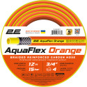Шланг садовий 2Е AquaFlex Orange 3/4" 12м 4 шари 20бар -10…+60°C зрошувач 2 конектори адаптер