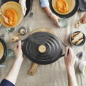 Каструля Tefal Air, з кришкою, 5.7л, алюміній, чорний