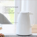 Термоглечик Tefal Mambo, 1500мл, пластик, скло, білий