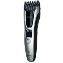 Тример Panasonic, для бороди, вусів і голови, мережа+акум., насадок-2, кейс, сталь, чорно-сірий