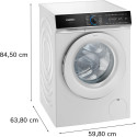 Пральна машина Siemens фронтальна, 10кг, 1600, A, 60см, дисплей, білий
