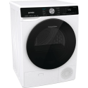 Сушильна машина Gorenje тепловий насос, 9кг, A++, 60см, дисплей, 15 програм, підсвітка барабану, білий