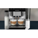 Кавомашина Siemens 2.4л, зерно + мелена, автомат.капучинатор, LED - дисплей, авторецептів - 20, чорно - срібний