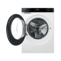 Пральна машина Haier фронтальна, 10кг, 1400, A, 52см, дисплей, пара, інвертор, люк чорний, білий