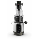 Соковитискач Tefal Ultra Juice шнековий 200Вт, чаша-6л, жмих-0.8л, пластик, сріблясто-чорний