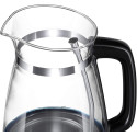Електрочайник Russell Hobbs Hourglass 1.7л, скло, підсвічування, чорно-сріблястий