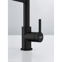 Змішувач для кухні Franke Lina L Shape, довж.виливу - 218мм, душ, поворотний, 1важіль, чорний матовий