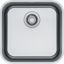 Мийка кухонна Franke Smart, нерж.сталь, квадрат, без крила, 399х399мм, чаша - 1, монтаж під стільницю, SRX 110-40, нерж поліров.