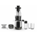 Соковитискач Tefal Ultra Juice шнековий 200Вт, чаша-6л, жмих-0.8л, пластик, сріблясто-чорний