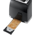 Тостер Russell Hobbs Honeycomb 850Вт, широкі слоти, пластик, чорний