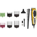 Машинка для стрижки Wahl Close Cut Pro Clipper, від мережі, вібраційний мотор, насадок-6, кейс, сталь, жовтий