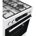 Плита Gorenje комбінована, 71л, 60x60см, дисплей, чавун,з кришкою, програматор IconLed, білий
