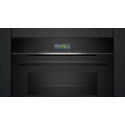 Духова шафа Siemens електрична компактна, 45л, A, дисплей, конвекція, ф-ція мікрохвиль, чорний