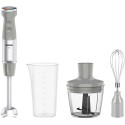 Блендер Tefal заглибний Quickchef+ 1000Вт, 3в1, чаша-800мл, чопер-500мл, турборежим, сріблясто-сірий