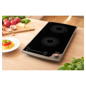 Плитка настільна Sencor індукційна, комф. - 2, 1.3+1.8кВт, управл - сенсор-мех., чорний