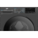 Пральна машина Beko фронтальна, 8кг, 1400, A, 50см, дисплей, пар, інвертор, темно-сірий