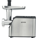 М'ясорубка Gorenje, 2200Вт, 2.2кг/хв, 2 решітки, насадка для ковбас, пластик/метал, чорн/нерж