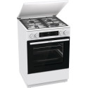 Плита Gorenje комбінована, 71л, 60x60см, дисплей, чавун,з кришкою, програматор IconLed, білий
