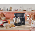 Кухонна машина Tefal Bake Partner + 1100Вт, чаша-метал, корпус-пластик, насадок-9, чорний
