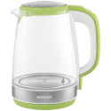 Електрочайник Sencor 2л, Strix, скло, 5 темп.реж, салатовий