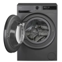 Пральна машина Candy ProWash 550 фронтальна, 8кг, 1400, A, 42.7см, дисплей, пара, інвертор, люк чорний, cріблястий