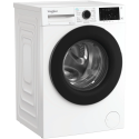 Пральна машина Whirlpool фронтальна, 9кг, 1400, A, 58см, дисплей, пара, інвертор, люк чорний, білий