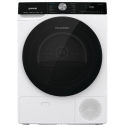 Сушильна машина Gorenje тепловий насос, 9кг, A++, 60см, дисплей, 15 програм, підсвітка барабану, білий